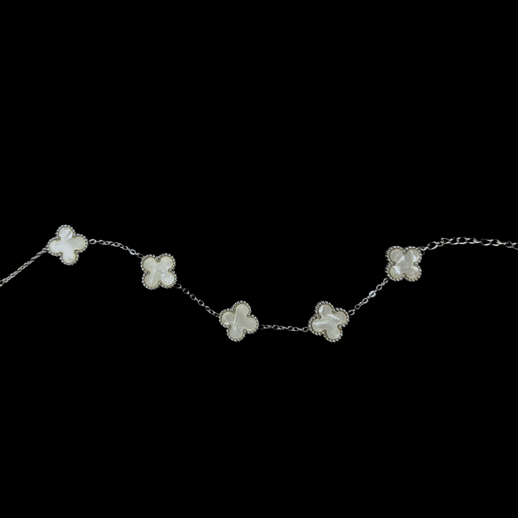 Brazalete de Trébol- White