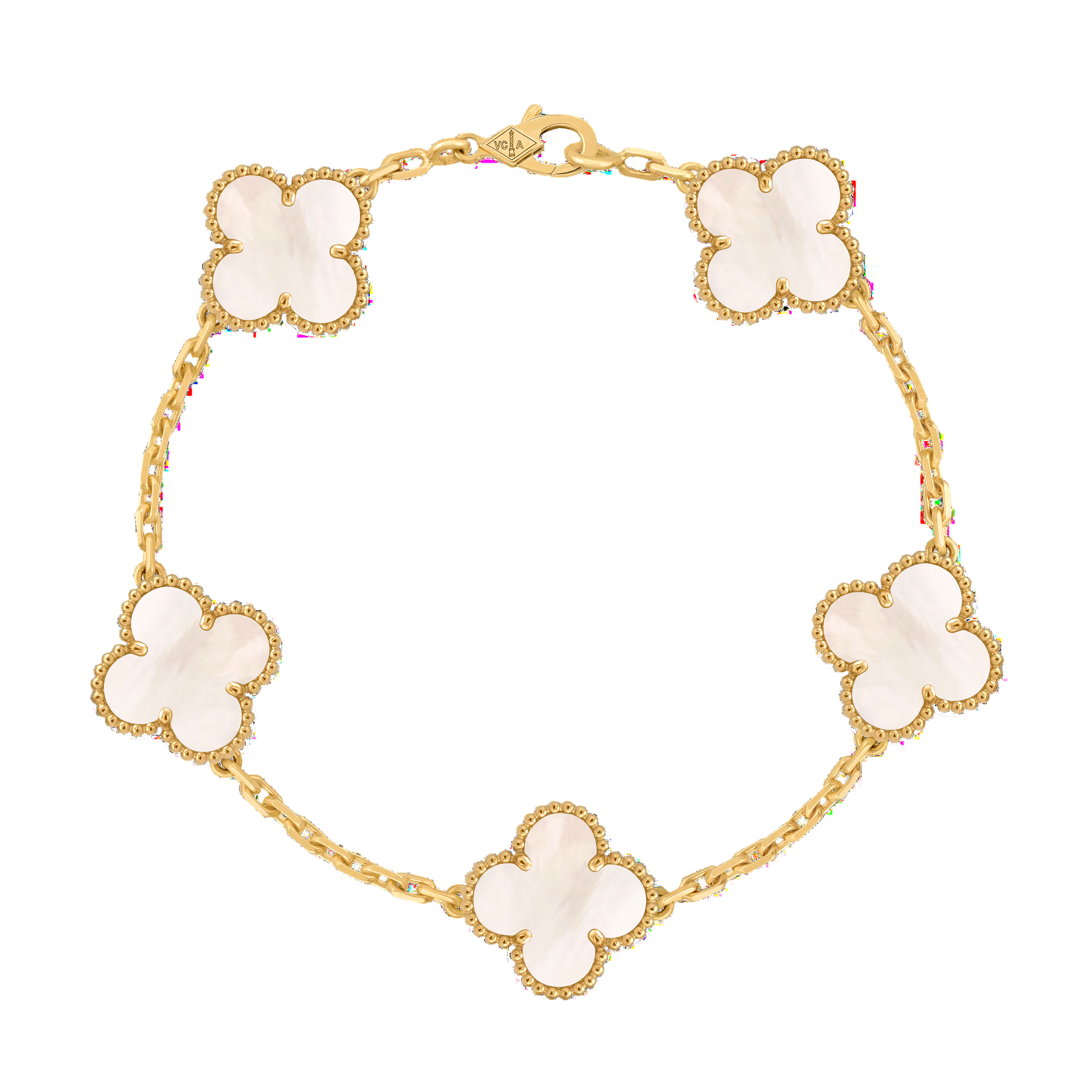 Brazalete - White Gold Trébol